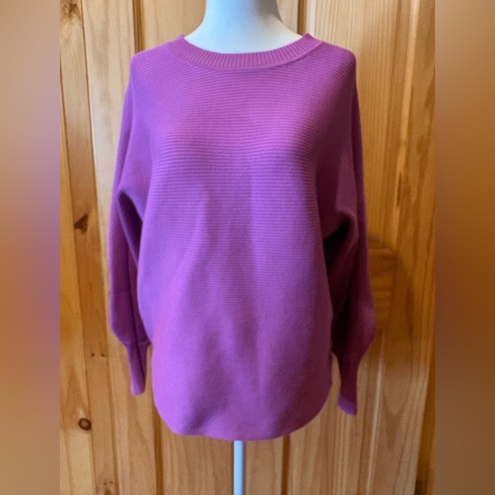 Pinque Delaney Long Sleeve Sweater women’s L in Radiant Purple